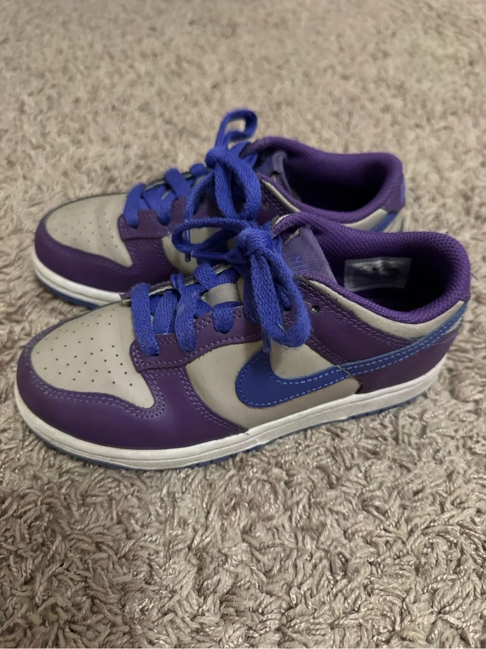Nike Kids Purple, Gray & Blue Low-Top Sneakers